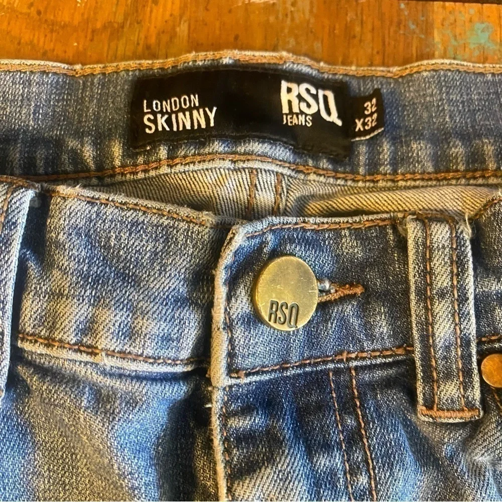 Really Clean RSQ London Skinny Jeans Mens Denim Blue Distressed Stretch …